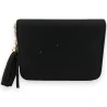 Schwarze Geldbörse mit Silbernem Stern | Elegantes Mode-Accessoire | Trendige Mode