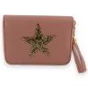 Portafoglio rosa con stelle