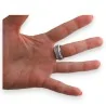 Luxus-Ring mit Dreifach-Ringen aus Stahl und Keramik | Trendige Mode