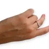 Anello Nodo Argentato in Acciaio | Gioiello Elegante Regolabile | Moda Trendy