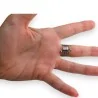 Strass-Spiralring aus Stahl | Originelles Federdesign | Trendige Mode
