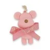 Figurine souris rose texturée de 5,5 × 4 cm