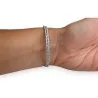 Bracciale Multi-Filo con Strass e Zirconio | Gioiello Elegante Argentato