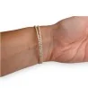 Bracelet Multi-Rangs Doré avec Strass | Bijou Élégant Acier Inoxydable