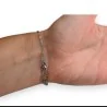 Pulsera de Acero con Doble Círculo Martillado | Joya Elegante para Mujer | Moda Tendencia