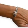Bracelet Rigide LOVE Strass Argenté | Bijou Élégant et Romantique