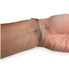 Rigid Bracelet with Rhinestones & Copper | Trendy Fashion Jewelry for Women