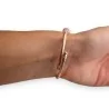 Pulseira Charms Árvore da Vida Ouro Rosa | Joia Simbólica com Cristais