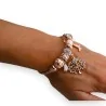 Pulseira Charm Árvore da Vida | Joia Símbolo Ouro Rosé com Cristais
