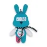 Figurine lapin turquoise de 7,5 × 5 cm