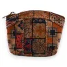 Cork wallet with multicolored mosaic pattern
