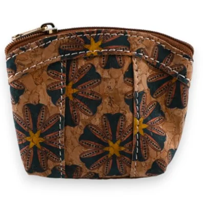 Pequeño monedero estampado con flores vintage