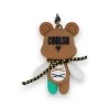 Ourson COOLSO marron de 7,5 cm avec détail vert