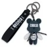 Porte-clés ourson COOLSO anthracite et blanc