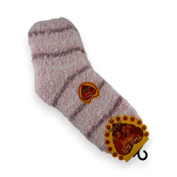 Calzini comfort in pile rosa pallido