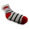 Chaussettes-chaussons pilou rayées douces et chaudes | Mode Tendance
