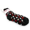 Chaussettes-chaussons pilou à pois | Confort et style pour l'hiver