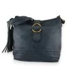 Sac Bandoulière Bleu Marine Élégant avec Pompon | Mode Tendance
