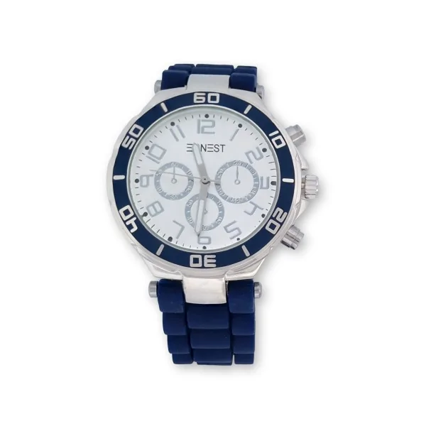 Reloj de mujer de silicona ERNEST azul marino