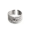 Anillo Sol Plateado de Acero | Joya Ajustable con Motivo Solar | Moda Tendencia