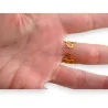 Golden Wide Ring with Heart Patterns in Steel | Adjustable Romantic Jewelry