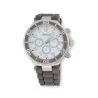 Montre ERNEST grise en silicone avec cadran blanc analogique