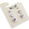 Pair of heart stud earrings