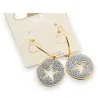 Boucles d'Oreilles Étoile Dorées Strass - Bijoux Tendance Femme | Mode Tendance