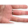 Anillo Ovalado de Acero Plateado con Pedrería | Joya Elegante Ajustable