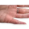 Anillo Ovalado de Perlas Plateado con Colgante de Estrás | Joya Ajustable Elegante