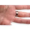 Anillo acero plateado ovalado strass | Mode Tendance
