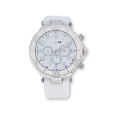 Reloj de mujer de silicona ERNEST blanco