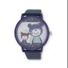Montre Femme Doudou Violet | Bracelet Similicuir | Mode Tendance