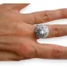 Bague Fantaisie Strass Argentée - Bijou Élégant Ajustable | Mode Tendance