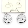 Boucles d'Oreilles Arbre de Vie en Acier | Bijou Symbolique & Élégant