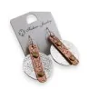Boucles d'Oreilles Ethniques Trimétal | Design Artisanal Exclusif