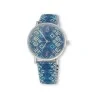 Orologio da Donna Ernest con Cinturino Elastico Blu Motivi Geometrici | Moda Trendy