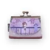 Porte-monnaie Sweet & Candy violet à fermoirs métalliques | Mode Tendance