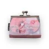 Portamonete con chiusura in metallo color rosa Sweet & Candy