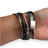 Bracciale Donna Doppio Giro Stelle Nere | Gioiello di Tendenza Moda