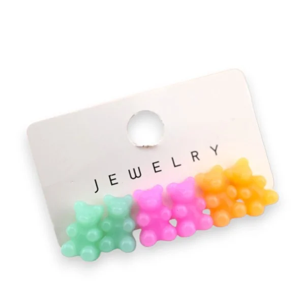 Lote de pendientes X3 ositos pequeños
