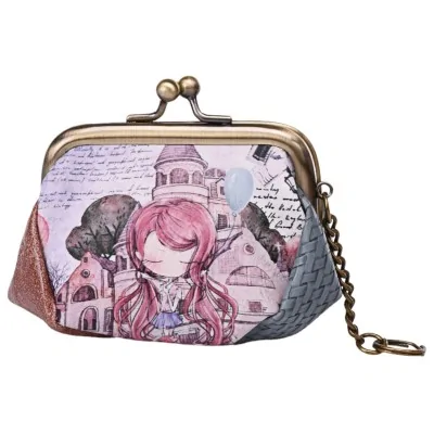 Monedero de moda con cierres sintéticos