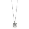 Collier Tortue Argenté avec Cristaux - Bijou Fantaisie Élégant | Mode Tendance
