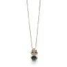 Crystal Cat Fantasy Necklace with Grey Dress | Trendy Women's Jewelry