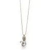 Golden Cat Necklace with Crystal and Rhinestones | Elegant Fashion Jewelry