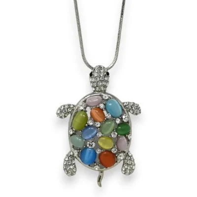 Collier fantaisie argenté...