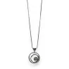 Collier Médaillon Nacre & Cristaux | Bijou Fantaisie Design Original