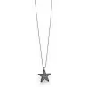 Collier Étoile Strass Gris | Bijou Fantaisie Tendance | Mode Tendance