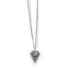 Silver Triangle Fashion Necklace | Unique Geometric Design | Trendy Style