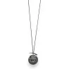 Collar de Fantasía Plateado con Tres Círculos Superpuestos | Joya Elegante y Original